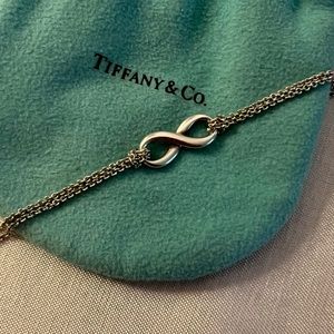 Tiffany & Co 925 Sterling Silver Infinity Bracelet